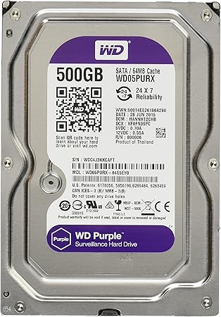 Wd Purple Hard Drive - 500GB (WD05PURX)