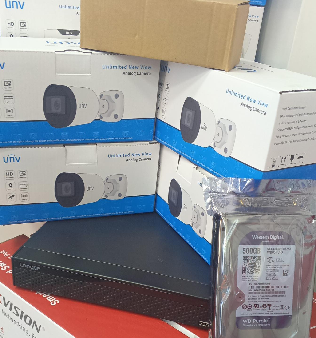 طقم unv 5mp مع صوت 